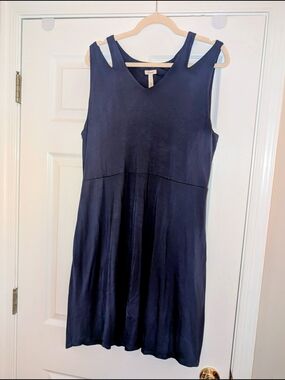 Soma Sleeveless Navy A-Line Dress